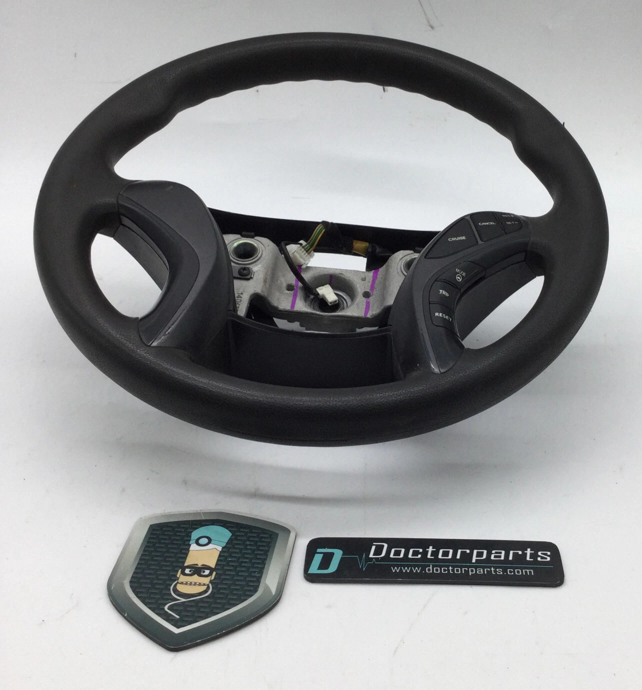 2014-2016 HYUNDAI ELANTRA STEERING WHEEL VINYL CRUISE CONTROL SWITCH USED OEM