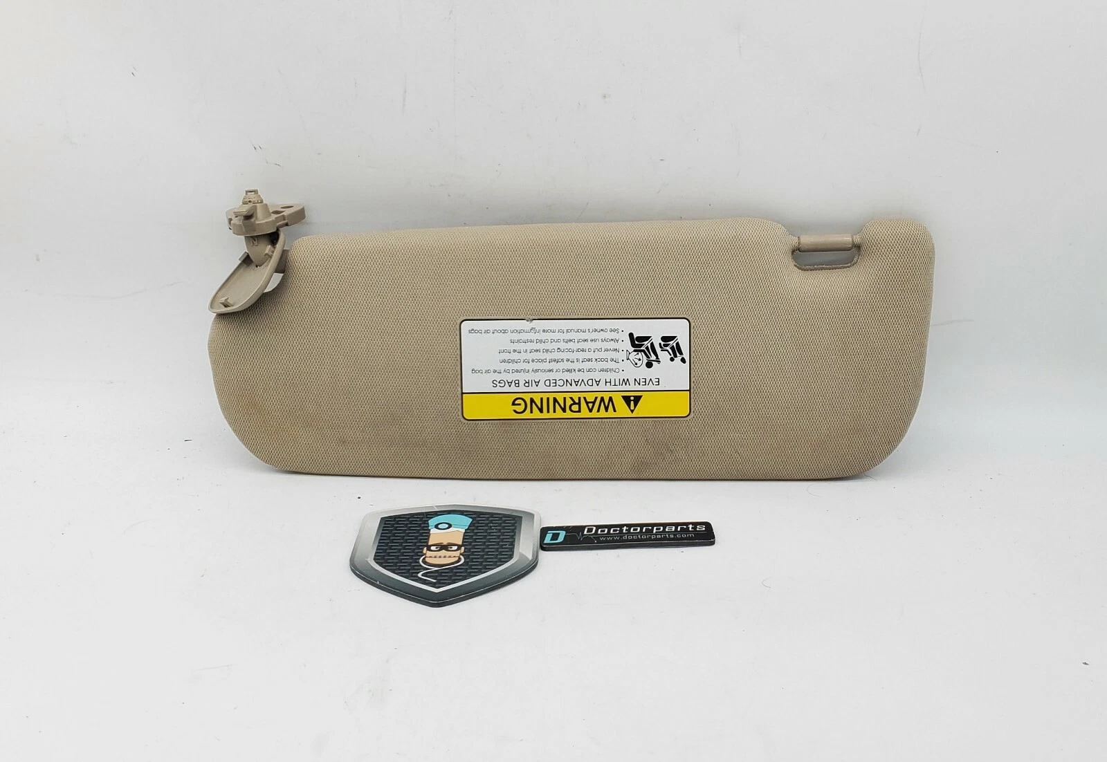 2011-2014 Kia Optima Passenger Right Sun Visor Sunvisor Tan 39922 - Image 3