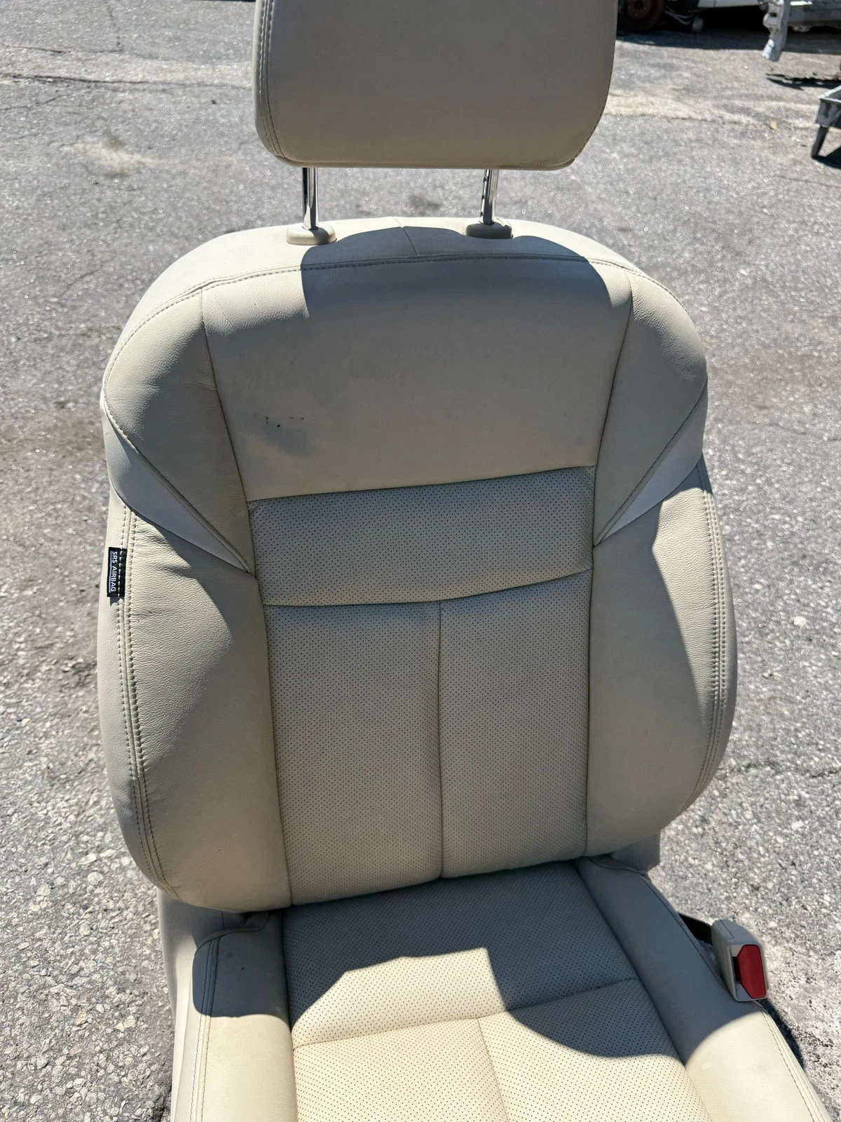 2018 - 2024 NISSAN MURANO FRONT RH PASSENGER SEAT BEIGE LEATHER ASSEMBLY - Image 7