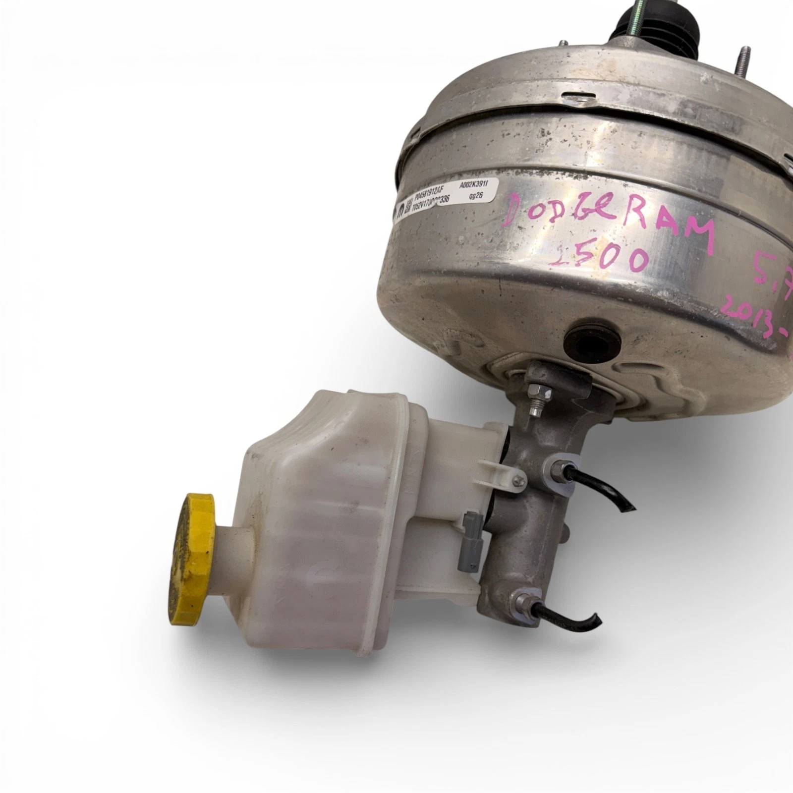 2016-2020 Ram 1500 Power Brake Booster Master Cylinder Assembly OEM, 04581912AF - Image 12
