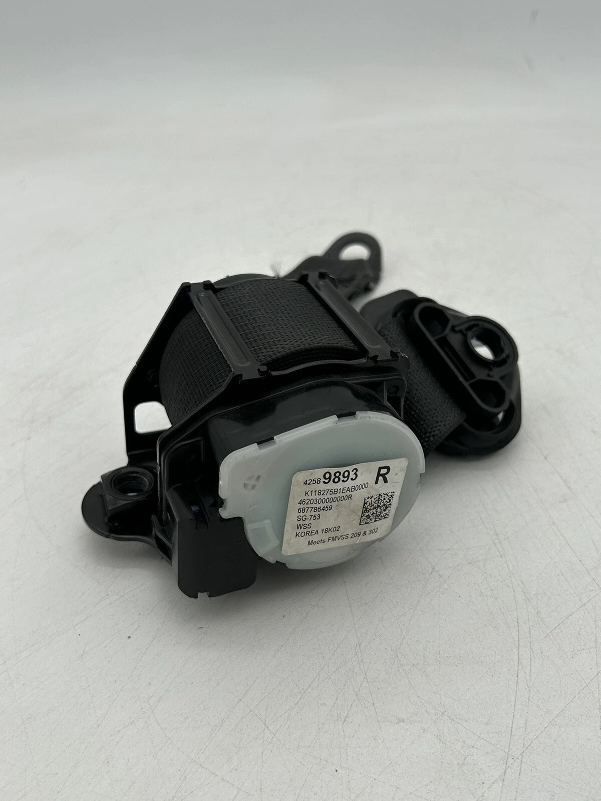 2018-2020 CHEVROLET SPARK REAR RIGHT PASSENGER SIDE SEAT BELT RETRACTOR 42589893 - Image 10
