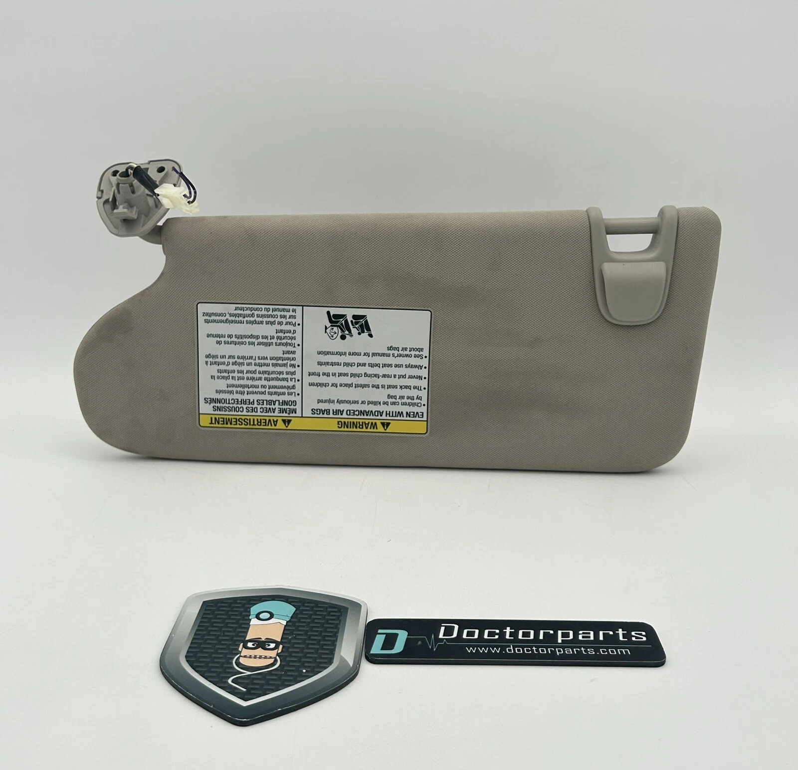 2015-2020 NISSAN MURANO FRONT RIGHT PASSENGER SIDE SUN VISOR SUNVISOR BEIGE OEM - Image 3