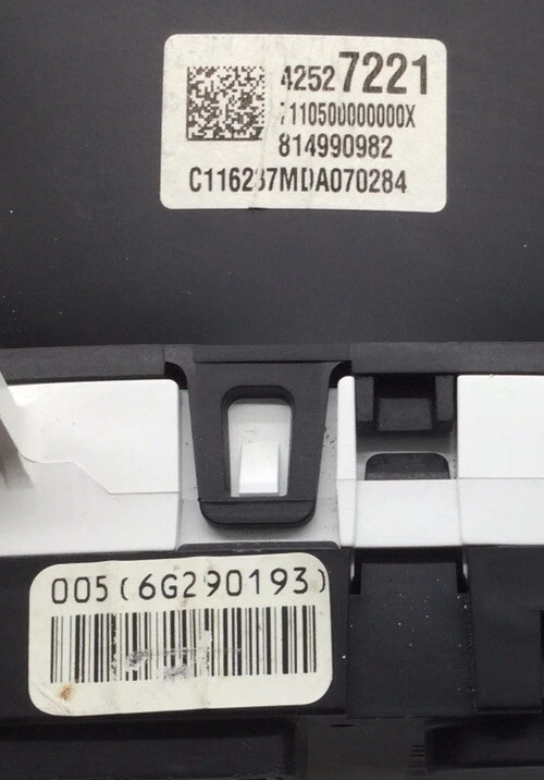 2017-2019 CHEVY SONIC SPEEDOMETER INTRUMENT CLUSTER MPH And KPH 42527221 USED - Image 7