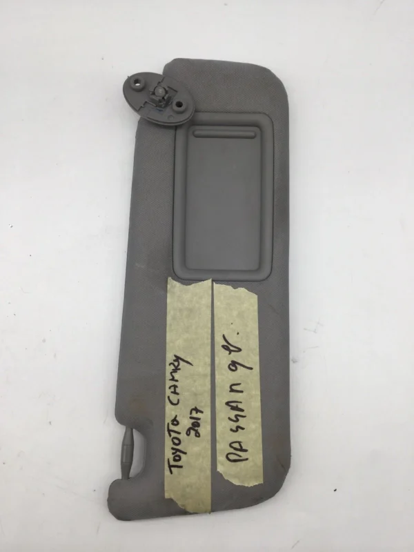 2012 - 2017 TOYOTA CAMRY PASSENGER SIDE SUNVISOR OEM USED GRAY COLOR