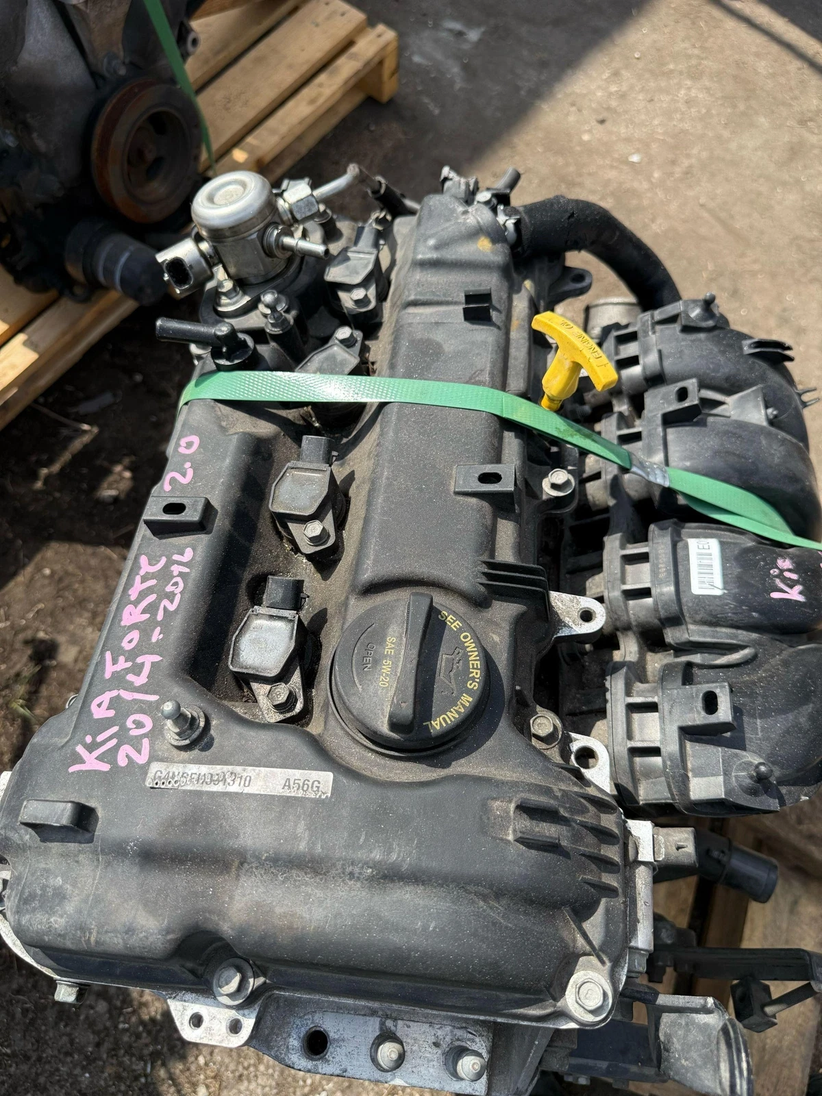 2014-16 KIA FORTE 2.0L ENGINE MOTOR 4cyl OEM (FOR PARTS) PARTS ONLY - Image 3