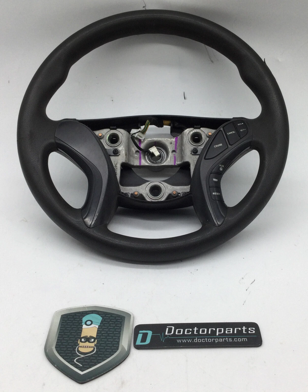 2014-2016 HYUNDAI ELANTRA STEERING WHEEL VINYL CRUISE CONTROL SWITCH USED OEM - Image 2