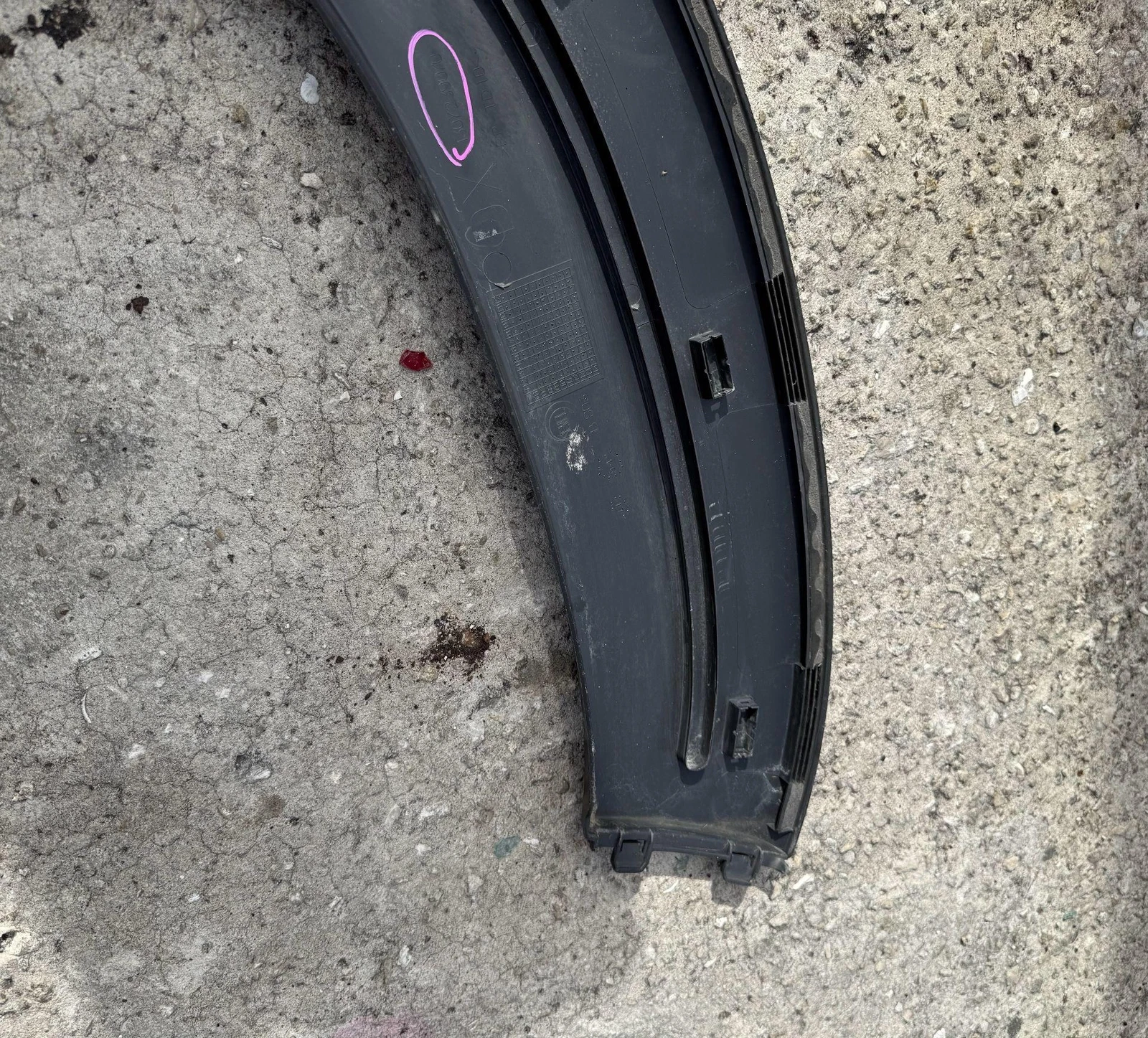 2014-2018 DODGE RAM PROMASTER REAR RIGHT MOLDING WHEEL TRIM FENDER FLARE OEM - Image 8