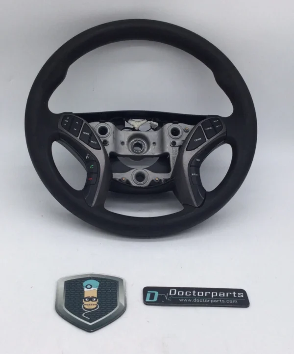 2013 HYUNDAI ELANTRA STEERING WHEEL W/CRUISE CONTROL & AUDIO USED OEM