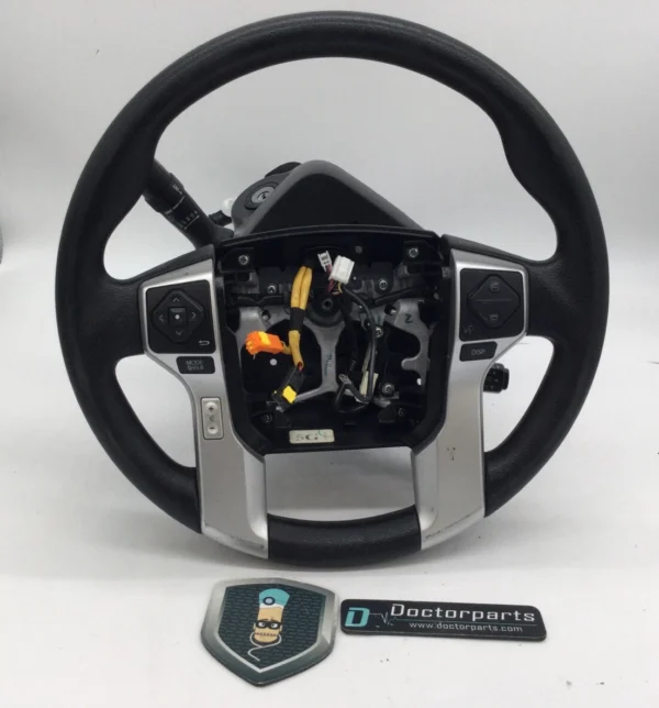 2014-2021 TOYOTA TUNDRA BLACK PIANO GENUINE LEATHER STEERING WHEEL LOCAL PICKUP