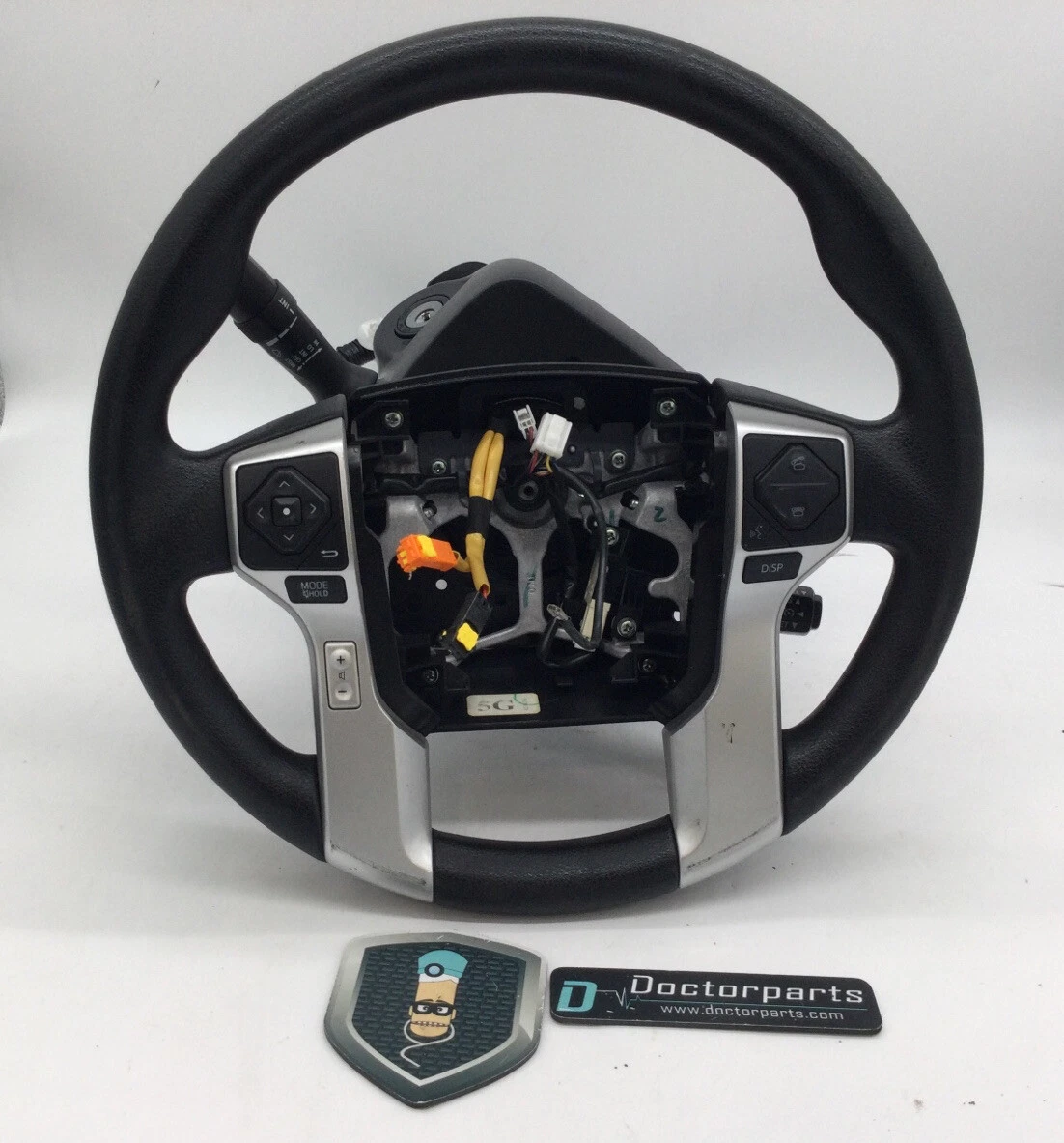 2014-2021 TOYOTA TUNDRA BLACK PIANO GENUINE LEATHER STEERING WHEEL LOCAL PICKUP
