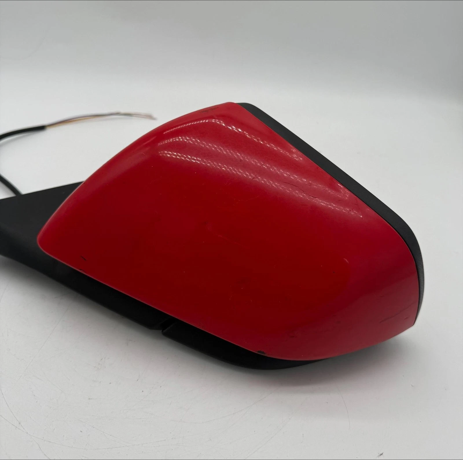 2015-2020 Ford Mustang Driver Left Side View Mirror Red OEM Rearview - Image 9