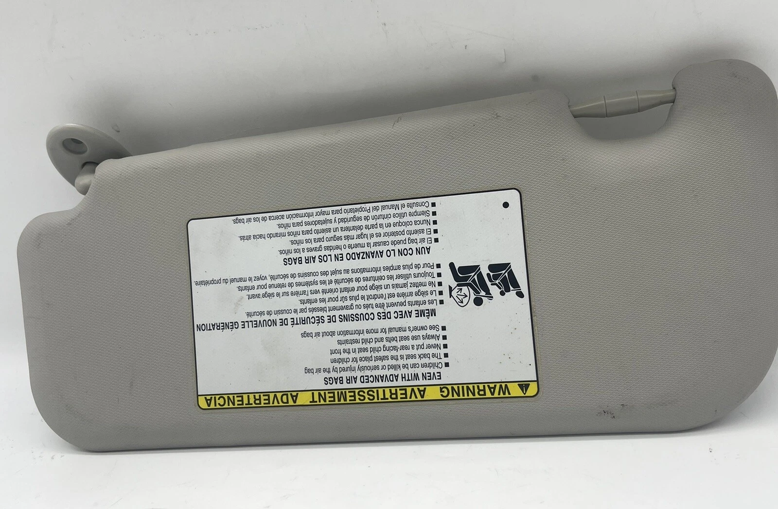 2017-2018 Toyota Corolla Passenger Sun Visor Mirror Right Sunvisor Gray RXKXJ - Image 5