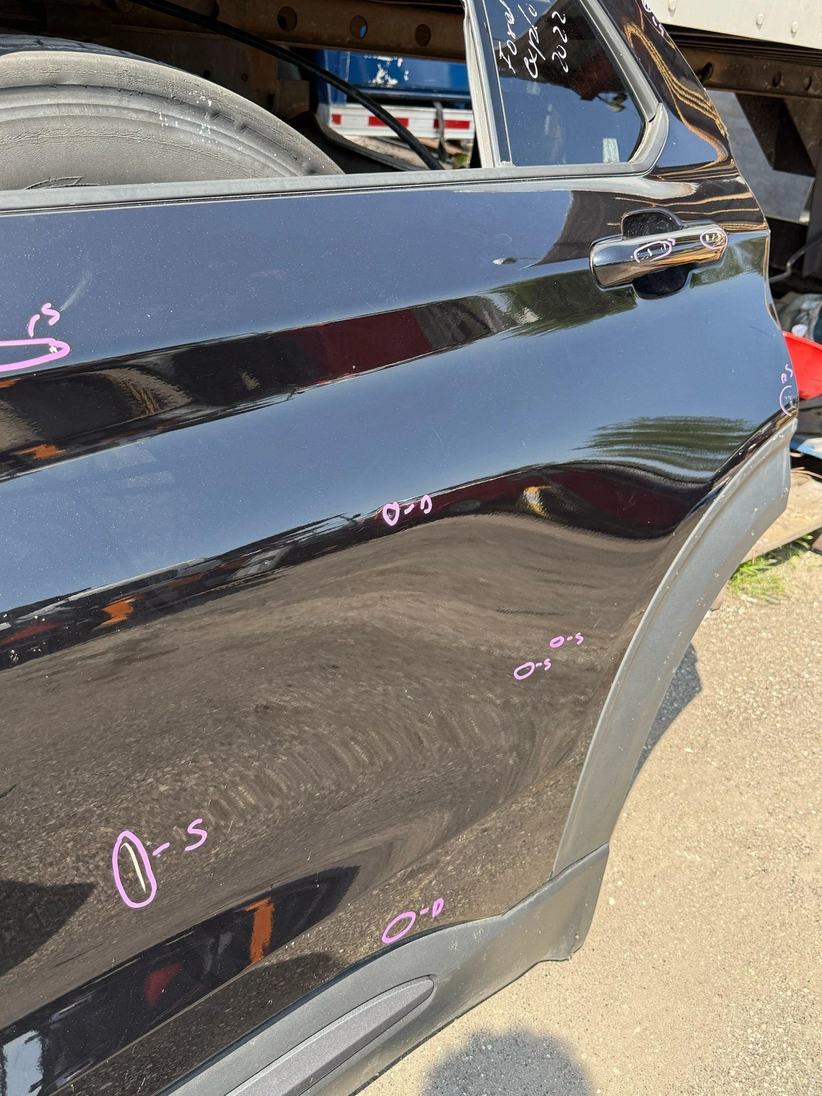 2020 - 2025 FORD EXPLORER REAR LEFT DRIVER SIDE DOOR BLACK COMPLETE - Image 2