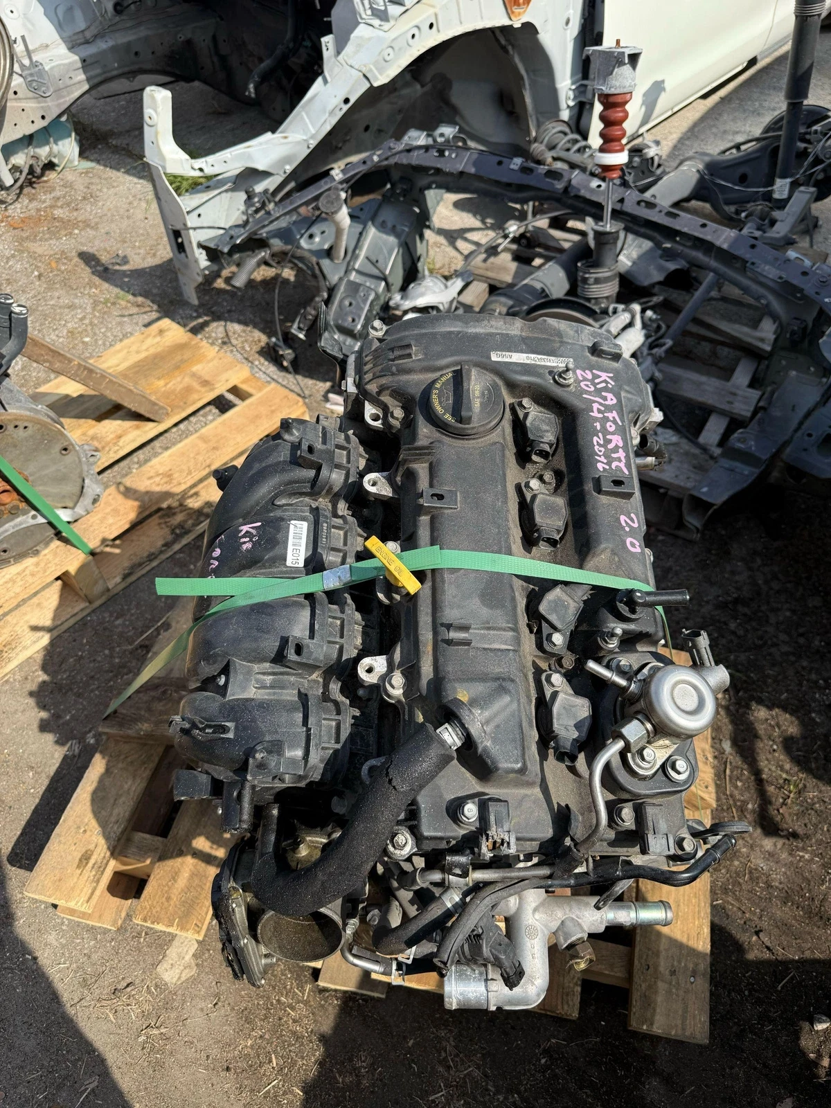 2014-16 KIA FORTE 2.0L ENGINE MOTOR 4cyl OEM (FOR PARTS) PARTS ONLY - Image 5