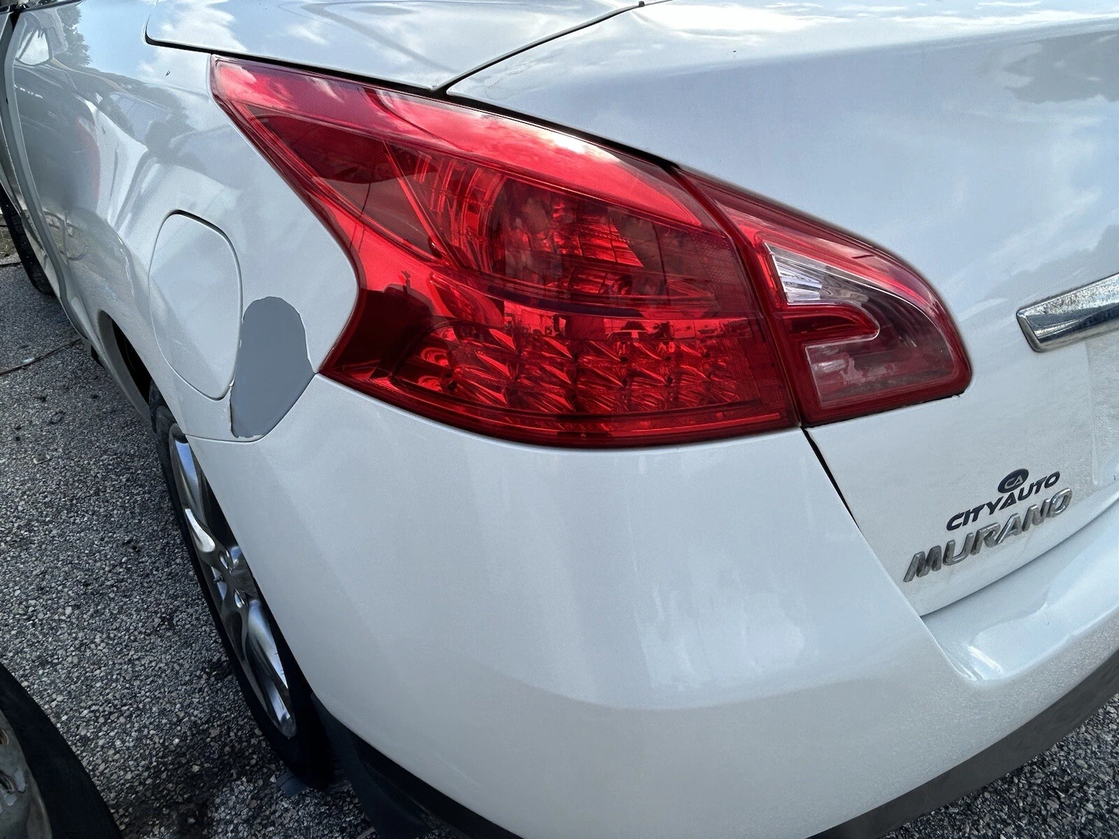 2014 Nissan Murano Crosscabriolet Front Left Driver Door Shell White - Image 6
