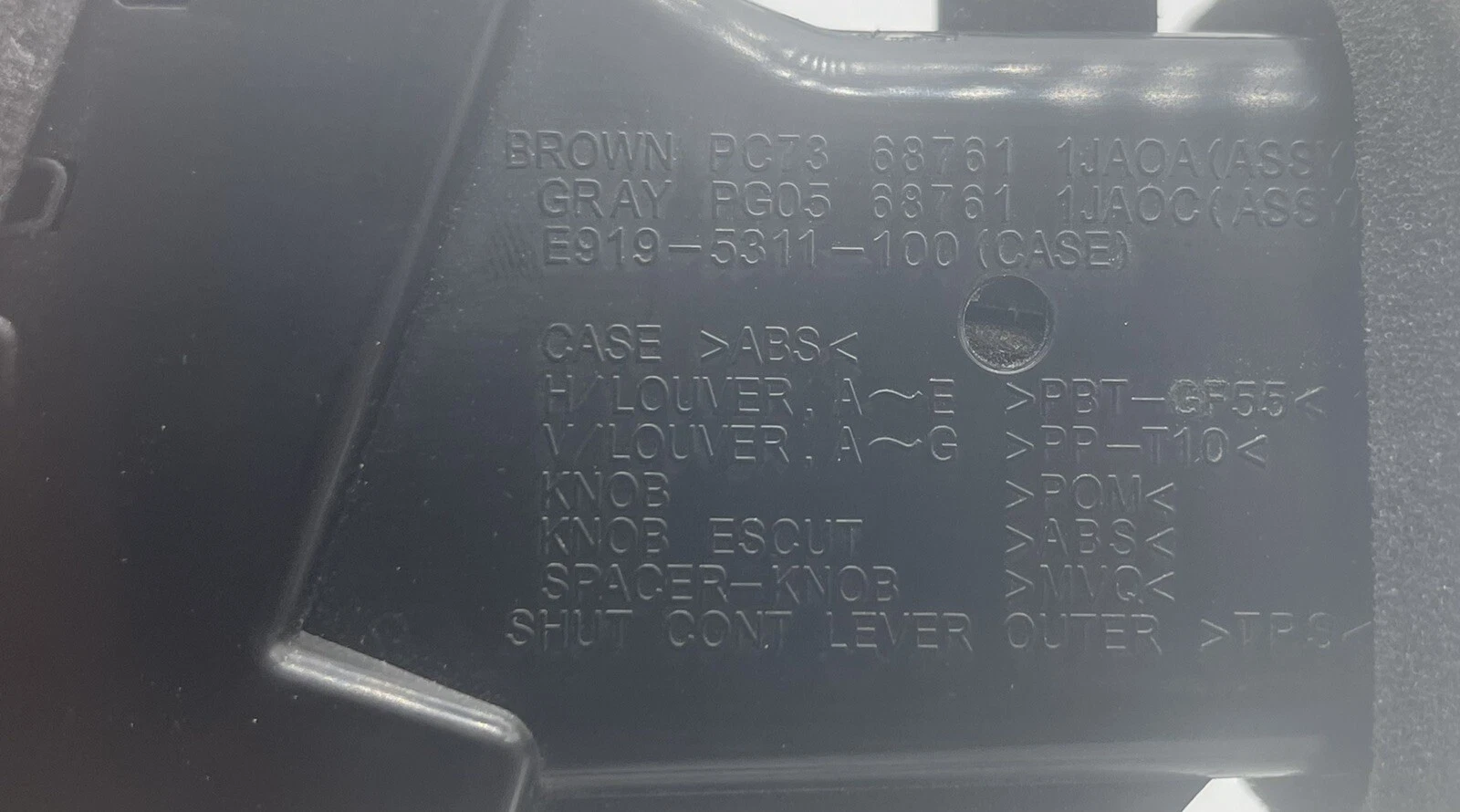 2012 Nissan Quest Front Dash Left Ac Air Vent PG05 68761 - Image 6