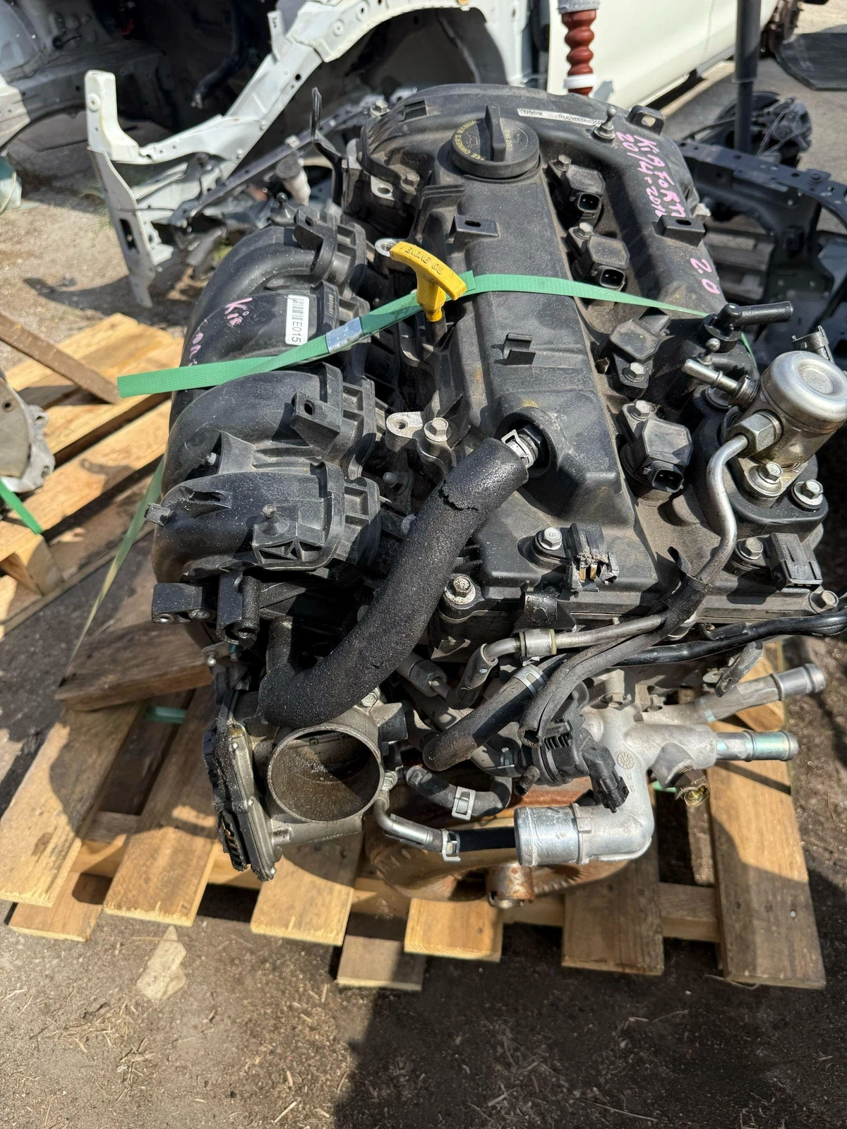 2014-16 KIA FORTE 2.0L ENGINE MOTOR 4cyl OEM (FOR PARTS) PARTS ONLY - Image 8